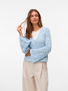Vero Moda VMEMILIA Strikket cardigan -Cashmere Blue - 10329847