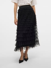 Vero Moda VMNAJA Normaali vyötärö Pitkä hame -Black - 10329929