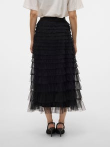 Vero Moda VMNAJA Normaali vyötärö Pitkä hame -Black - 10329929