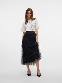 Vero Moda VMNAJA Normaali vyötärö Pitkä hame -Black - 10329929
