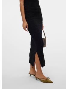 Vero Moda VMREGINA Høy midje Midiskjørt -Black - 10329975