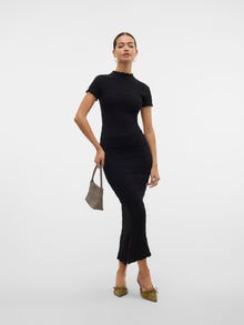 Vero Moda VMREGINA Høy midje Midiskjørt -Black - 10329975