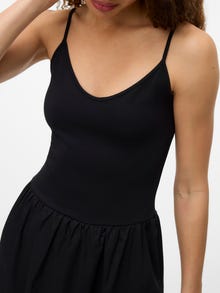 Vero Moda AWROSEMARY Vestito lungo -Black - 10330024