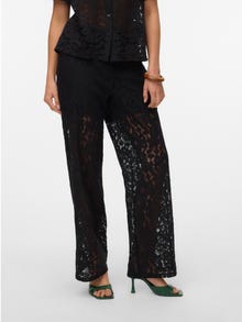 Vero Moda VMHONEY Mid waist Broek -Black - 10330061