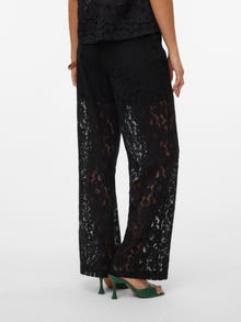 Vero Moda VMHONEY Mid waist Trousers -Black - 10330061