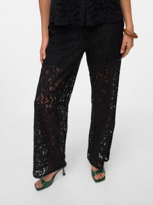 Vero Moda VMHONEY Mid waist Trousers -Black - 10330061