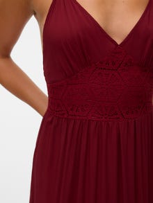 Vero Moda VMGRACE Μακρύ φόρεμα -Syrah - 10330065
