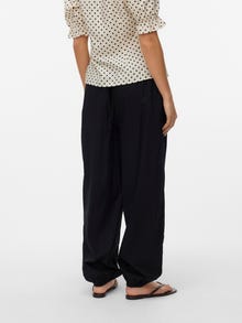 Vero Moda VMROXANNE Cós Médio Calças -Black - 10330174