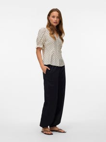 Vero Moda VMROXANNE Cós Médio Calças -Black - 10330174