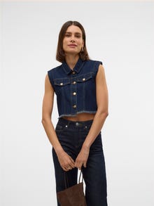 Vero Moda VMTABITHA Denimvest -Dark Blue Denim - 10330201