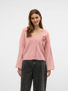 Vero Moda VMCARRIE Cardigan in Maglia -Pink Nectar - 10330209
