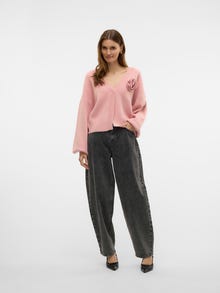 Vero Moda VMCARRIE Cardigan in Maglia -Pink Nectar - 10330209