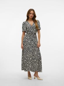Vero Moda VMALBA Midikjole -Black - 10330301