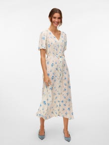 Vero Moda VMALBA Sukienka midi -Birch - 10330301
