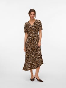 Vero Moda VMALBA Midi-jurk -Tigers Eye - 10330301