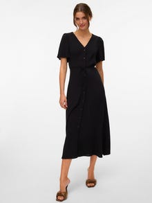 Vero Moda VMALBA Midikjole -Black - 10330301
