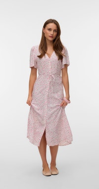 VMALBA Kort kjole | White Clear | Vero Moda®