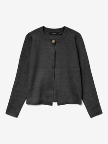 Vero Moda VMAUBREY Knit Cardigan -Dark Grey Melange - 10330360