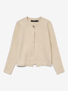 Vero Moda VMAUBREY Stickad kofta -Oatmeal - 10330360