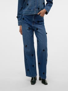 Vero Moda VMTAYLOR Mid rise Baggy Fit Jeans -Medium Blue Denim - 10330369