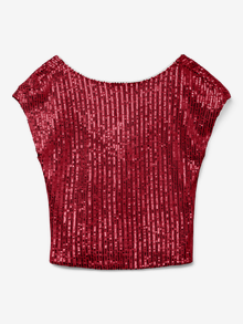 Vero Moda SNCHEER Top -Scarlet Sage - 10330378