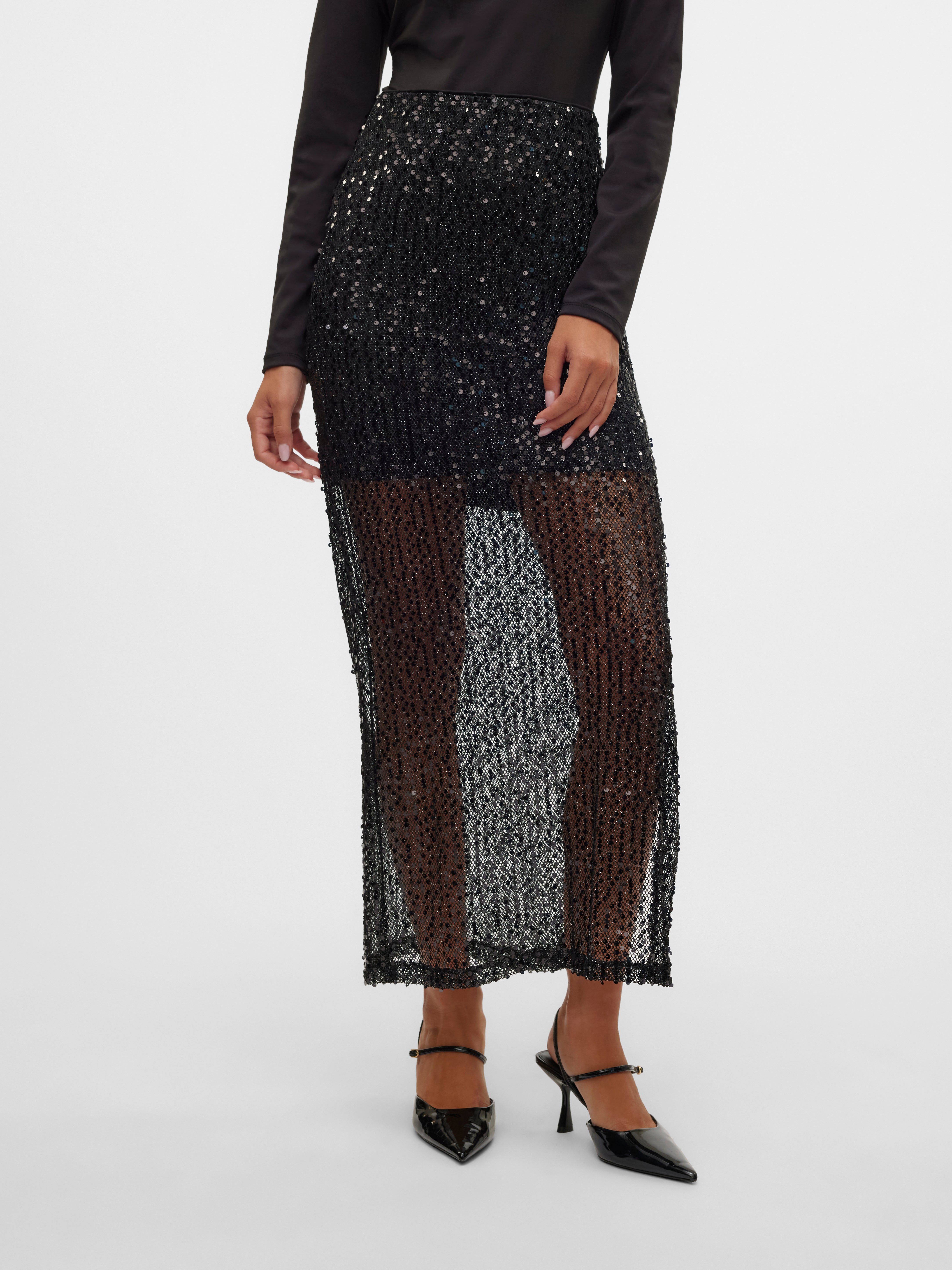 Jupe Longue Vanessa & Virginia - 100% Soie - Taille 36 - Style A-Line - Multicouleur - Occasion Très Bon état