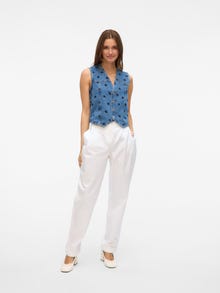 Vero Moda VMALINA Denim Waistcoat -Medium Blue Denim - 10330443