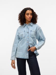 Vero Moda SNLENA Shacket -Light Blue Denim - 10330463