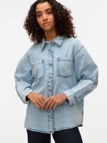 Vero Moda SNLENA Shacket -Light Blue Denim - 10330463
