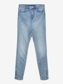 Vero Moda VMBE Korkea vyötärö Skinny fit Farkut -Light Blue Denim - 10330469