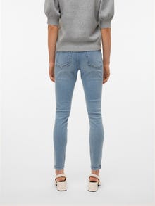 Vero Moda VMBE Korkea vyötärö Skinny fit Farkut -Light Blue Denim - 10330469