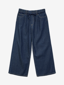 Vero Moda VMVALERIA Mid rise Wide leg fit Jeans -Dark Blue Denim - 10330485