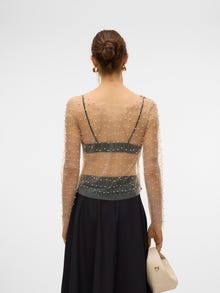 Vero Moda VMBERRY Top -Pumice Stone - 10330505
