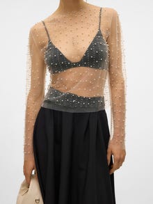 Vero Moda VMBERRY Top -Pumice Stone - 10330505