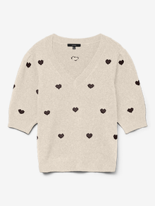 Vero Moda VMDOFFYHEART Trøje -Birch - 10330522