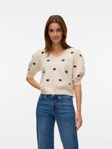 Vero Moda VMDOFFYHEART Trøje -Birch - 10330522