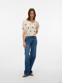 Vero Moda VMDOFFYHEART Trøje -Birch - 10330522