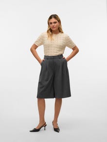 Vero Moda VMLOVELY Pantalones hasta la rodilla -Medium Grey Melange - 10330528