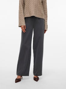 Vero Moda VMPARIS Vita alta Pantaloni -Dark Grey Melange - 10330553
