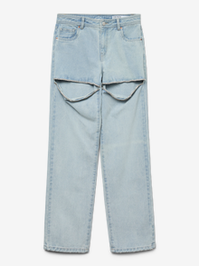 Vero Moda VMMOLLY High rise Straight Fit Jeans -Light Blue Denim - 10330562