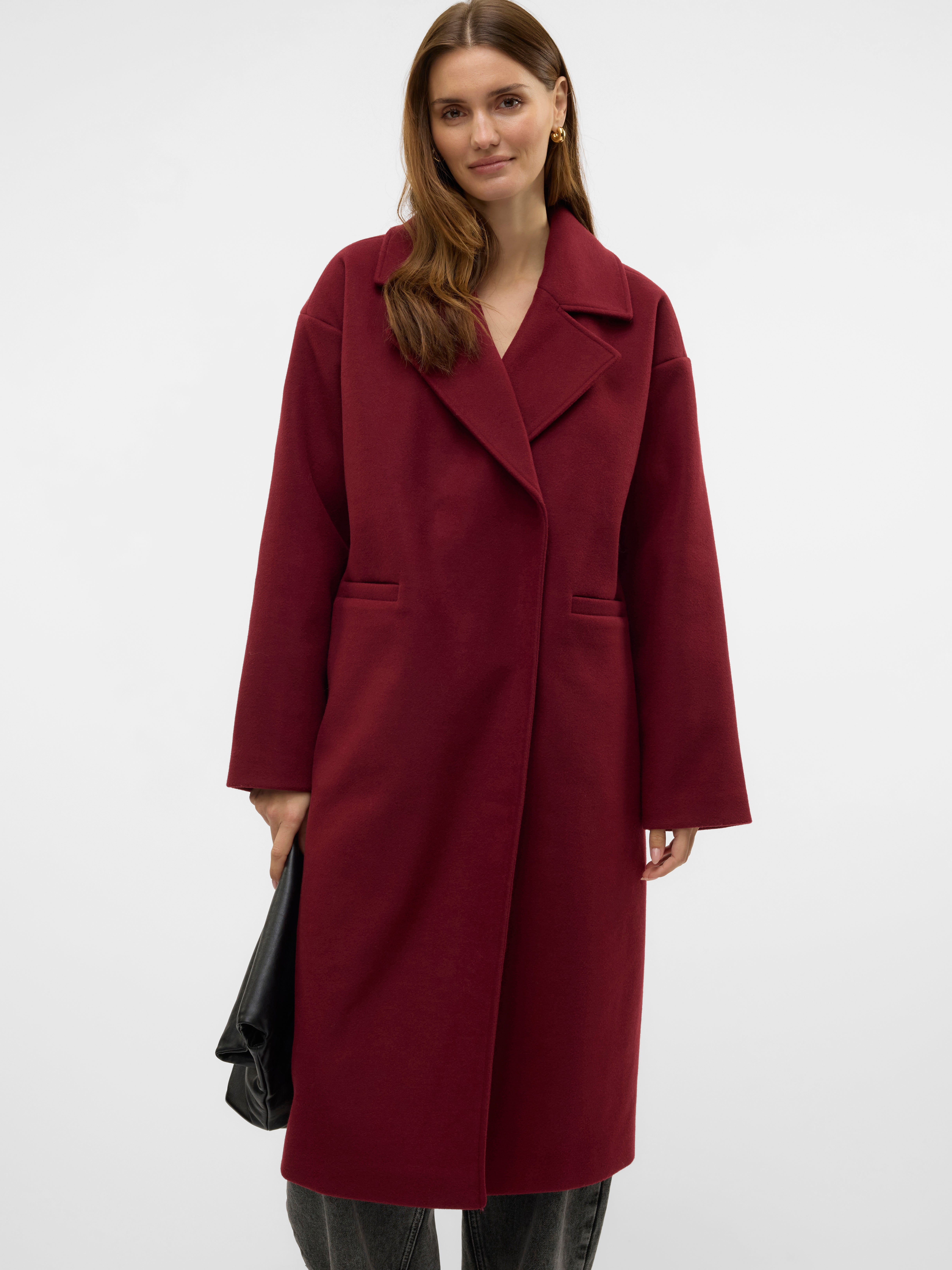 VMCORRIE Mantel Dunkelrot Vero Moda®