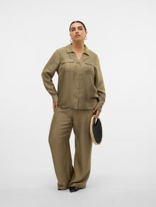 Vero Moda VMCTOMA Augsts viduklis Bikses -Mermaid - 10330606
