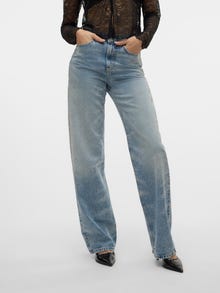 Vero Moda VMTESSA Vita alta Wide Leg Fit Jeans -Light Blue Denim - 10330635