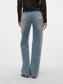 Vero Moda VMTESSA Vita alta Wide Leg Fit Jeans -Light Blue Denim - 10330635