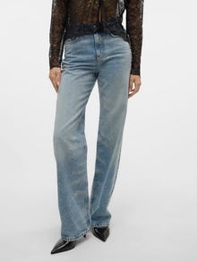 Vero Moda VMTESSA Vita alta Wide Leg Fit Jeans -Light Blue Denim - 10330635