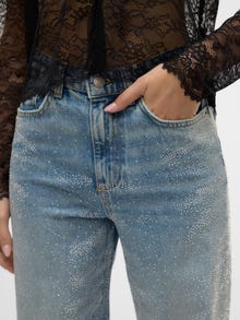 Vero Moda VMTESSA Vita alta Wide Leg Fit Jeans -Light Blue Denim - 10330635