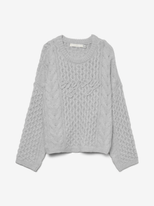 Vero Moda VMCOLETTE Pullover -Light Grey Melange - 10330695
