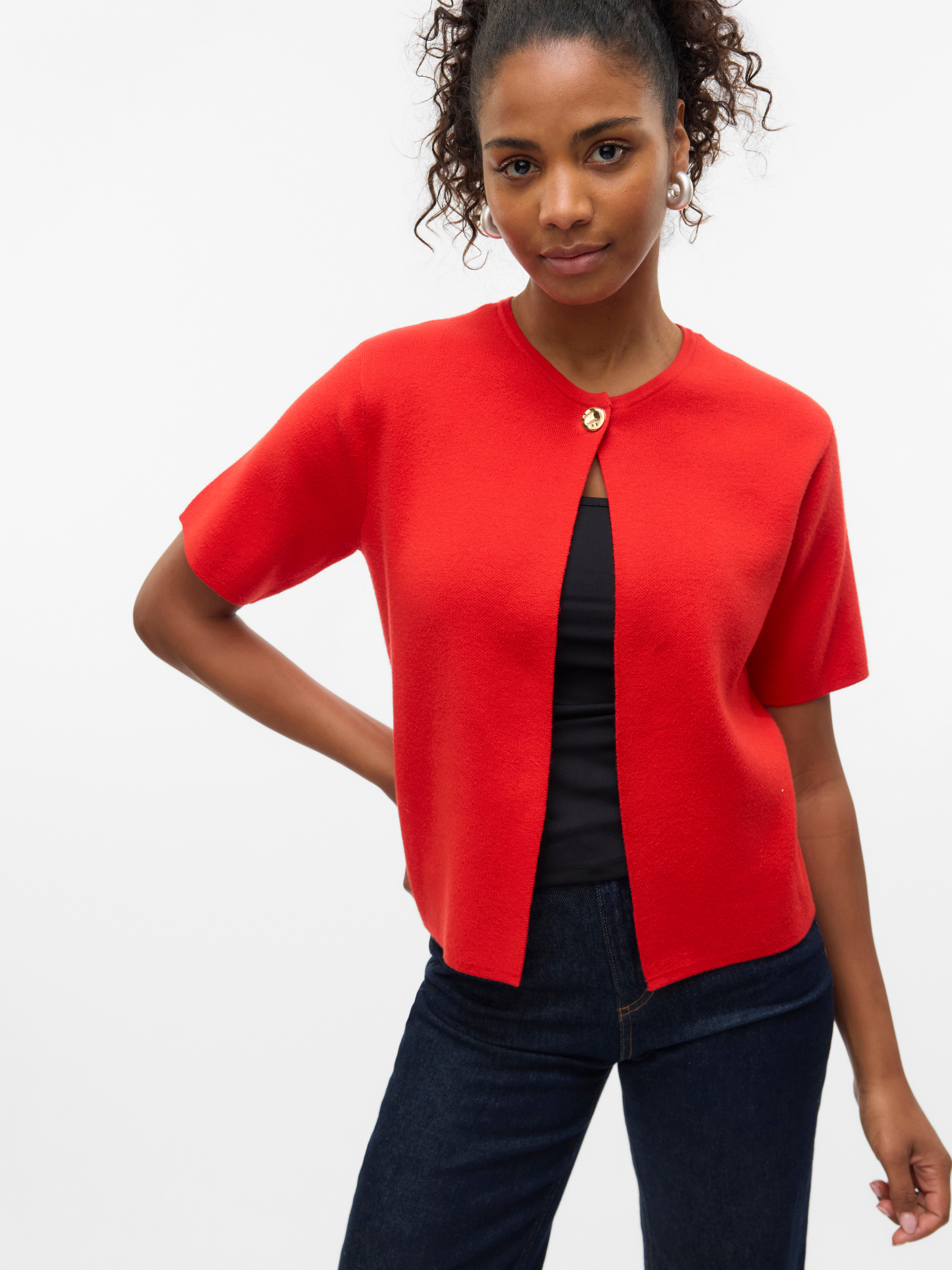 CAMINO Sitt Golgi Knit Cardigan レッド