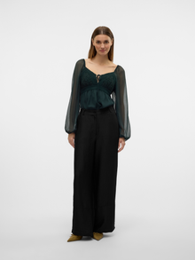 Vero Moda VMRAQUEL High waist Trousers -Black - 10330779