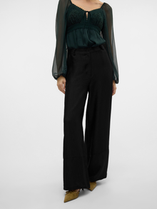 Vero Moda VMRAQUEL High waist Trousers -Black - 10330779